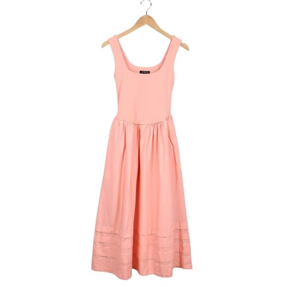 J.Crew Drop Waist Mixy Dress Peach Pink Size XXS  NWT - Picture 2 of 9